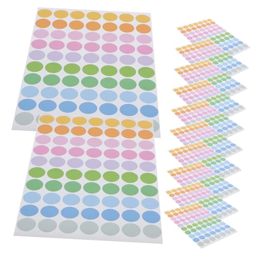 UTHCLO 50 Blatt Runde Aufkleber Selbstklebend Farbpunkte Etiketten zum Markieren Organisieren Beschriften für Büro Zuhause Schule und Bastelprojekte UTHCLO 50 Blatt Runde Aufkleber Selbstklebend Farbpunkte Etiketten zum Markieren Organisieren Beschriften für Büro Zuhause Schule und Bastelprojekte von UTHCLO