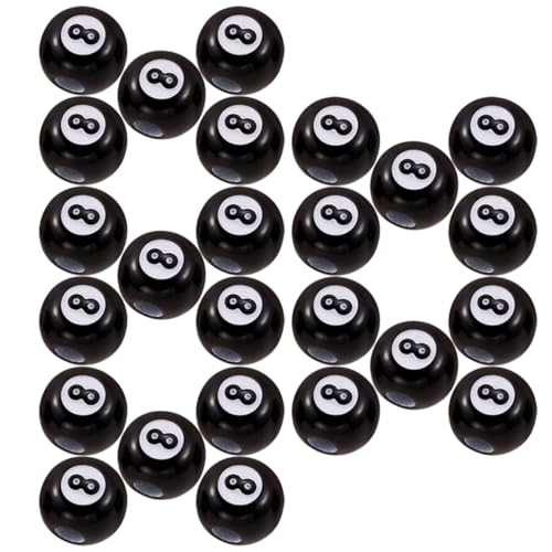 UTHCLO 50 Stück Acryl Billardperlen Runde Schwarze Ball Perlen für Schmuckherstellung DIY Armband Halskette Bastelzubehör von UTHCLO