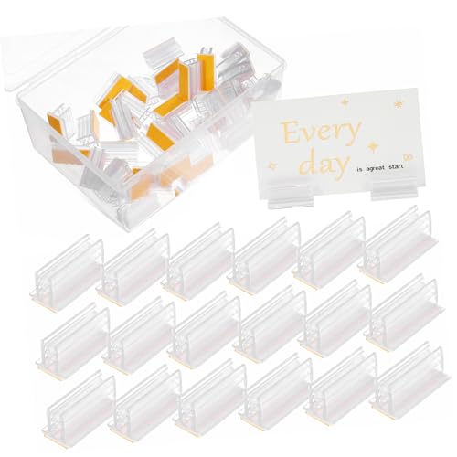 UTHCLO 50 Stück Acryl Sneeze Guard Halter Transparent Etikettenhalter Namensschild Clip für Einzelhandel Restaurant Tisch Preisschild Anzeige Robust und Installieren UTHCLO 50 Stück Acryl Sneeze Guard Halter Transparent Etikettenhalter Namensschild Clip für Einzelhandel Restaurant Tisch Preisschild Anzeige Robust und Installieren von UTHCLO