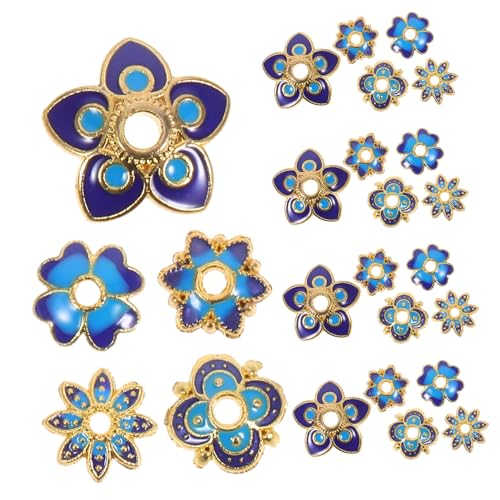 UTHCLO 50 Stück Blumen Spacer Beads Metall Kappen für Diy Schmuck Leichtgewichtige Blumenbead Caps für Armbänder und Ohrringe Einfache Installation für Kreative Projekte von UTHCLO