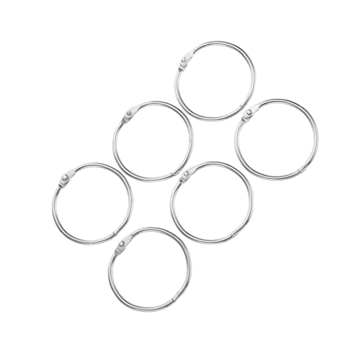 UTHCLO 50 Stück Buchbinderinge aus Metall Robuste Scrapbook Binder Ringe für Lose Schlüsselringe Vielseitig Einsetzbar Glatte Oberfläche für Schüler und Lehrer UTHCLO 50 Stück Buchbinderinge aus Metall Robuste Scrapbook Binder Ringe für Lose Schlüsselringe Vielseitig Einsetzbar Glatte Oberfläche für Schüler und Lehrer von UTHCLO