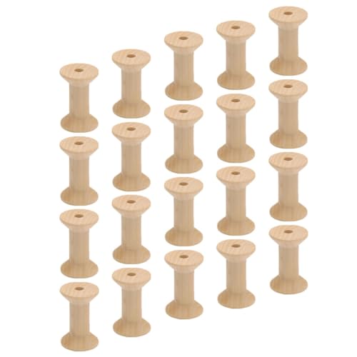 UTHCLO 50 Stück Fadenbandspulen Nähspulen Stich Handgefertigte Spulen Leere Spulen DIY Bastelspulen Holzspulen Unfertige Spulen Bambus UTHCLO 50 Stück Fadenbandspulen Nähspulen Stich Handgefertigte Spulen Leere Spulen DIY Bastelspulen Holzspulen Unfertige Spulen Bambus von UTHCLO