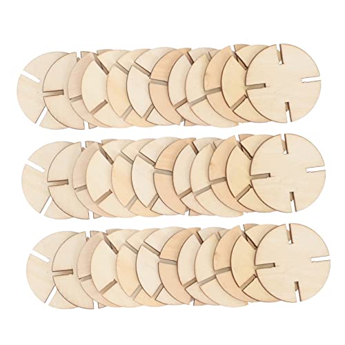 UTHCLO 50 Stück Holzpuzzleteile Puzzles Puzzlerohlinge DIY Rohling Puzzle Unbehandeltes Holz Zum Basteln Holzpuzzle Holzausschnitte Zum Basteln Puzzle Ornament von UTHCLO
