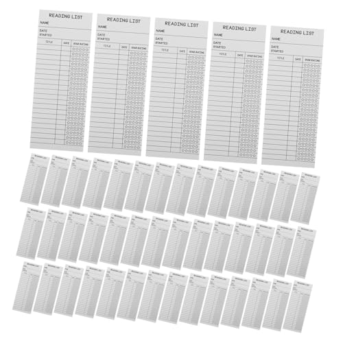 UTHCLO 50 Stück Leselisten Lesezeichen aus Dickem Papier Blanko Bibliothekskarten ohne Loch Robust und Reißfest Vielseitiger Lesemarkierer für Schüler Lehrer und Buchliebhaber Praktische UTHCLO 50 Stück Leselisten Lesezeichen aus Dickem Papier Blanko Bibliothekskarten ohne Loch Robust und Reißfest Vielseitiger Lesemarkierer für Schüler Lehrer und Buchliebhaber Praktische von UTHCLO
