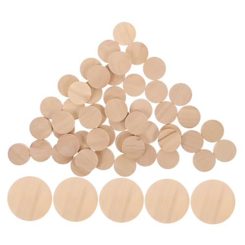 UTHCLO 50 Stück Massivholzscheiben Holzzeichen Holzringe Holzscheiben Zum Basteln Holzspäne Selber Machen Holzmarken Unfertige Rundholzmünzen Runde Holzscheiben Holzkreise Light Brown UTHCLO 50 Stück Massivholzscheiben Holzzeichen Holzringe Holzscheiben Zum Basteln Holzspäne Selber Machen Holzmarken Unfertige Rundholzmünzen Runde Holzscheiben Holzkreise Light Brown von UTHCLO