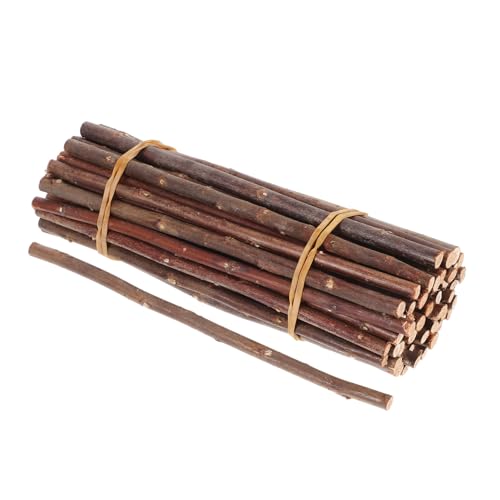 UTHCLO 50 Stück Natürliche Holzstäbchen Lange Bastelzweige aus Robustem Holz für DIY Projekte Rustikale Baumzweige zum Dekorieren und Einzigartiges Handwerk für Heim und Kunstgestaltung von UTHCLO