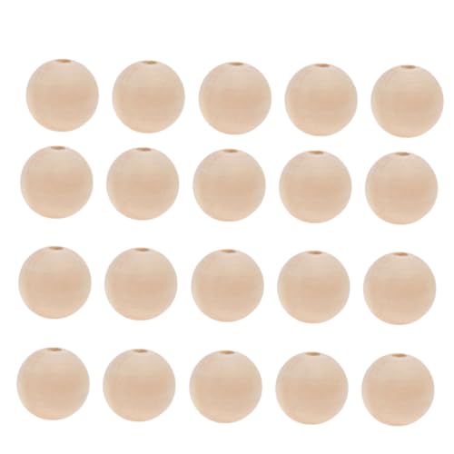 UTHCLO 50 Stück Naturfarbene Holzperlen Rund Unbehandelt Leichte Spacer Beads für DIY Schmuckherstellung Bastelperlen zum Auffädeln und Dekorieren UTHCLO 50 Stück Naturfarbene Holzperlen Rund Unbehandelt Leichte Spacer Beads für DIY Schmuckherstellung Bastelperlen zum Auffädeln und Dekorieren von UTHCLO