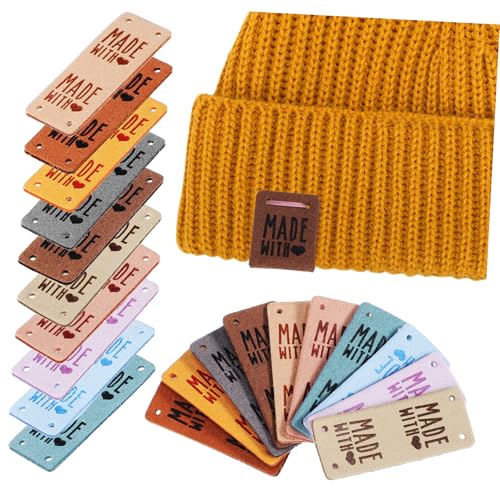 UTHCLO 50 Stück PU Lederhandmade Labels zum Annähen Geprägte DIY Etiketten für Häkeln Stricken Kleidung Langlebige Handarbeit Tags Farben für Handgemachte Accessoires UTHCLO 50 Stück PU Lederhandmade Labels zum Annähen Geprägte DIY Etiketten für Häkeln Stricken Kleidung Langlebige Handarbeit Tags Farben für Handgemachte Accessoires von UTHCLO