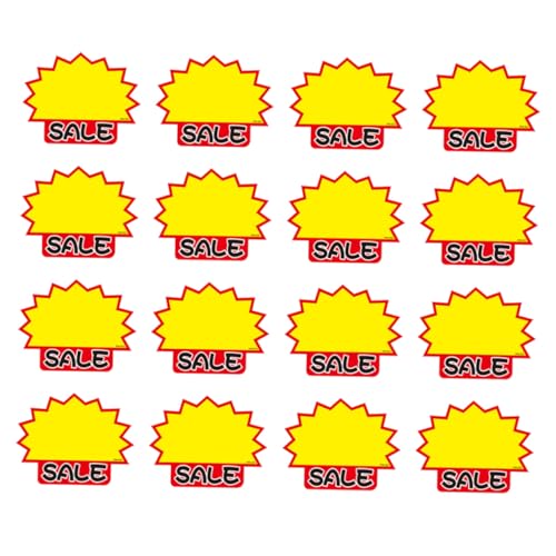 UTHCLO 50 Stück Preisschilder Aufkleber für Einzelhandel Werbeschilder Blanko Etiketten für Supermärkte Märkte Verkaufsförderung Preiskennzeichnung von UTHCLO