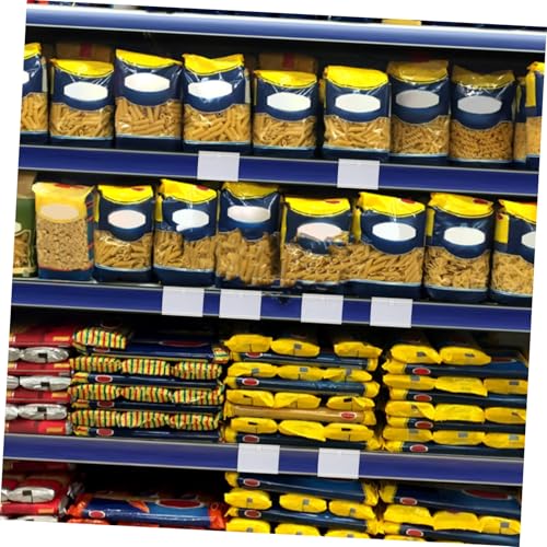 UTHCLO 50 Stück Preisschildhalter für Regale Transparenter Kunststoff haken Einfacher Clip zum Befestigen von Etiketten Langlebig und Elastisch für Supermarktregale und Warenbeschriftung von UTHCLO