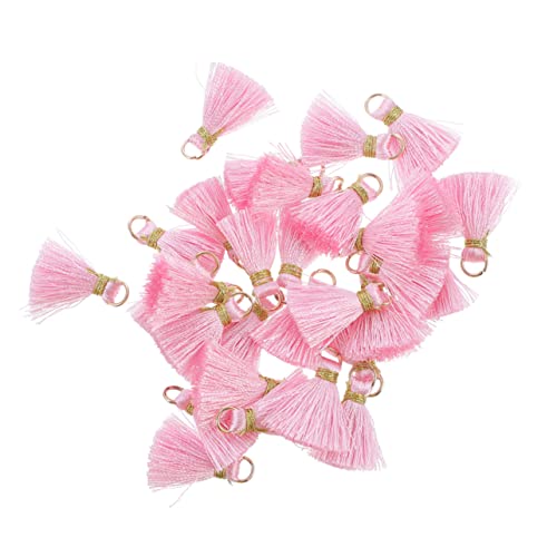 UTHCLO 50 Stück Quastenzubehör Handwerk Quasten Zum Basteln Reiz Schlüsselbund Bunt Schlüsselanhänger Für Bastelarbeiten Schüttgut Party Stichworte Mini-quasten-anhänger Rayon Rosa UTHCLO 50 Stück Quastenzubehör Handwerk Quasten Zum Basteln Reiz Schlüsselbund Bunt Schlüsselanhänger Für Bastelarbeiten Schüttgut Party Stichworte Mini-quasten-anhänger Rayon Rosa von UTHCLO