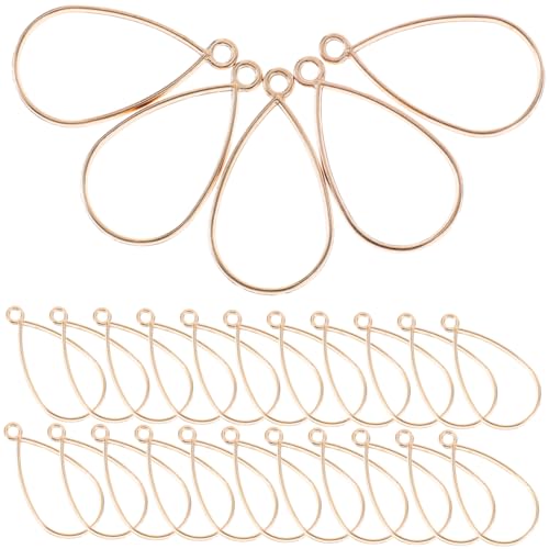 UTHCLO 50 Stück Schmuckzubehör Machen Blenden Herstellung Lünette Offen Reiz Bausatz Leerzeichen Schmuckmaterial Selber Machen Handgefertigtes Schmuckzubehör Schmuckfassungen Legierung von UTHCLO