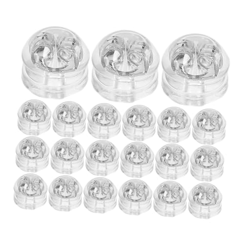 UTHCLO 50 Stück Silikon Ohrstecker Stopper Silber Ersatz Ohrverschluss für Dünne Stifte Sichere Halterung für Fischhaken Ohrhänger Komfortabel Langlebig von UTHCLO