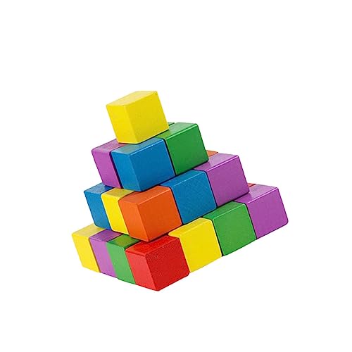 UTHCLO 50 Stück Teiliges Buntes Holzwürfel Quadratisch Glatte DIY Bastelklötzchen für Kreative Bau und Dekorationsprojekte Sichere Holzblöcke ohne Splitter UTHCLO 50 Stück Teiliges Buntes Holzwürfel Quadratisch Glatte DIY Bastelklötzchen für Kreative Bau und Dekorationsprojekte Sichere Holzblöcke ohne Splitter von UTHCLO