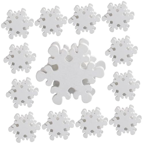 UTHCLO 50 Stück Teiliges Schneeflocken Holzperlen für Schmuckhandwerk Langlebige Bunte DIY Perlen für Weihnachtsdeko für Armbänder Girlanden und Bastelprojekte UTHCLO 50 Stück Teiliges Schneeflocken Holzperlen für Schmuckhandwerk Langlebige Bunte DIY Perlen für Weihnachtsdeko für Armbänder Girlanden und Bastelprojekte von UTHCLO