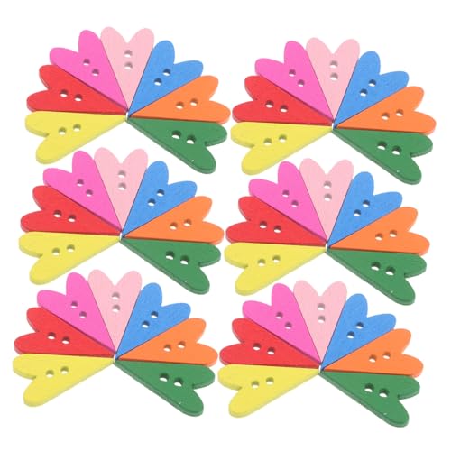 UTHCLO 500 Stück Bunte Holzknöpfe Herzform Design Robuste Naturholzherz Knöpfe für Kreative Diy Bastelprojekte Kleidung Taschen Handgefertigte Dekorationen UTHCLO 500 Stück Bunte Holzknöpfe Herzform Design Robuste Naturholzherz Knöpfe für Kreative Diy Bastelprojekte Kleidung Taschen Handgefertigte Dekorationen von UTHCLO