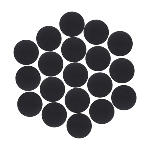 UTHCLO 500 Stück Dekorativer Aufnäher Mit Polka Dots Runder Klebefilz Diy Nähfilz Runde Filzpolster Farbiger Filz Zum Basteln Filzkreise Basteln Selbstklebende Filzgleiter Gefühlt Schwarz von UTHCLO