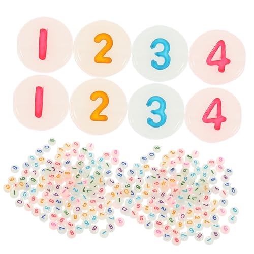 UTHCLO 500 Stück Nachtleuchtende Acrylperlen Bunt zum Schmuckherstellen Kleine Dekorative Spacer Beads für DIY Armbänder und Halsketten Langlebige Hautfreundliche Bastelperlen von UTHCLO