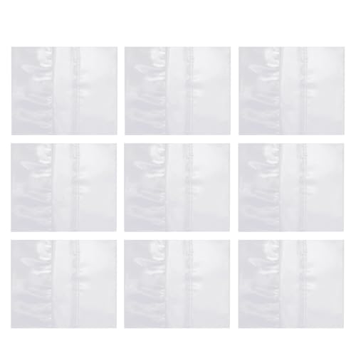 UTHCLO 500 Stück PVC Flaschenhals Schrumpffolie Schrumpfbare Transparente Verpackungsfolie für Kleine Flaschen und Behälter Hitzebeständig Zuschneidbar Vielseitig Einsetzbar von UTHCLO
