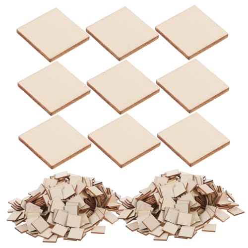 UTHCLO 500 Stück Quadratische Holzscheiben Unbehandelte Holzstücke für DIY Basteln Malerei Brandmalerei Scrapbooking Kreative Projekte und Heimdekoration UTHCLO 500 Stück Quadratische Holzscheiben Unbehandelte Holzstücke für DIY Basteln Malerei Brandmalerei Scrapbooking Kreative Projekte und Heimdekoration von UTHCLO