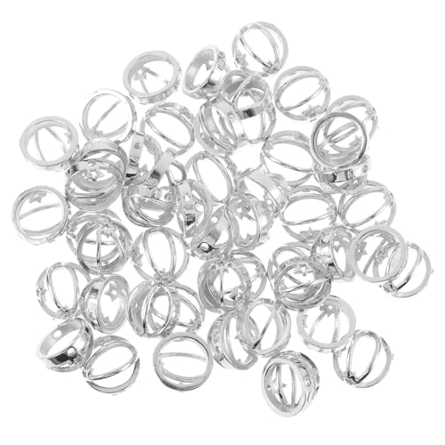 UTHCLO 50Stücke DIY Schmuckherstellung Ohrringanhänger und Armband Perlenringe im Design für Perlen für Halsketten Armbänder und Projekte von UTHCLO