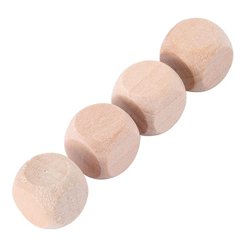 UTHCLO 50Stücke Holz Würfel Set Leere Würfel für DIY Puzzle Basteln Robuste Holzblöcke für Kreative Projekte und Spiele von UTHCLO