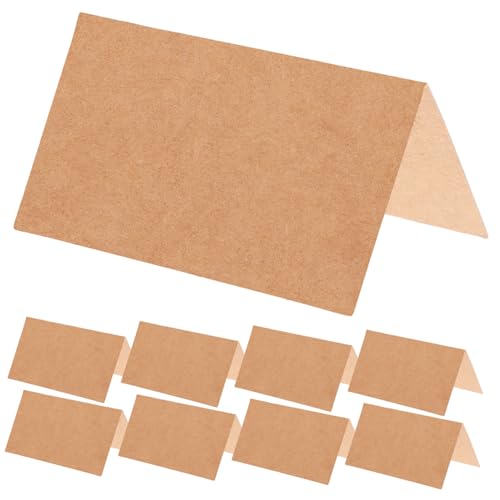 UTHCLO 50Stücke Papierzelt Tischkarten für Hochzeiten Mottopartys und Geburtstagsfeiern Stabile Beschreibbare Tischkarten für Tischdekoration und Vielseitige Anlässe von UTHCLO