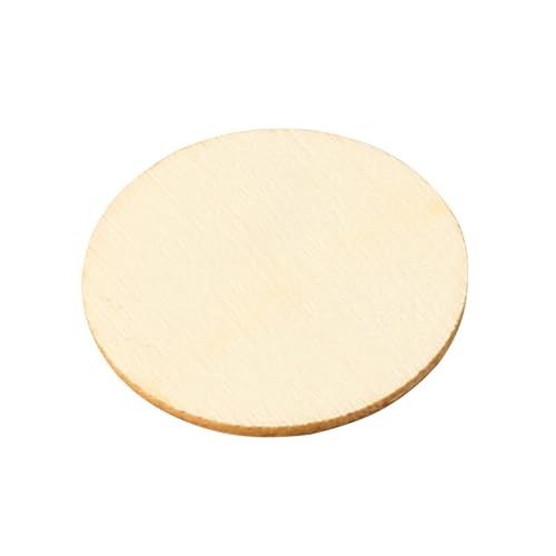UTHCLO 50Stücke Runde Holzscheiben Naturholz Unbehandelt für DIY Bastelprojekte Hochzeitsdekoration Geschenkanhänger und Vielseitig von UTHCLO