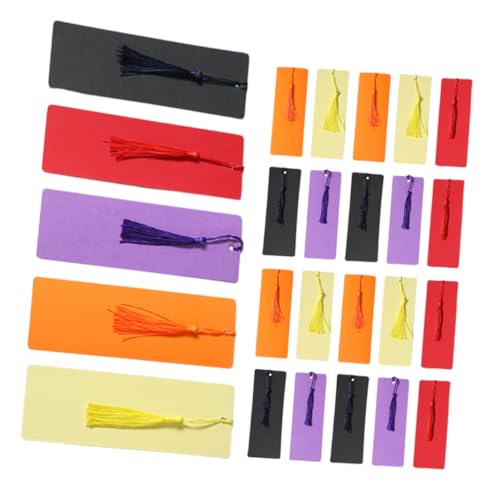 UTHCLO 50er-set Blanko-lesezeichen Aus Papier, Großpackung Mit Verschiedenen Quasten, Diy-lesezeichen-set, Seitenersteller Für Bastelprojekte, Dekorative Etiketten – Lesen Für Schüler UTHCLO 50er-set Blanko-lesezeichen Aus Papier, Großpackung Mit Verschiedenen Quasten, Diy-lesezeichen-set, Seitenersteller Für Bastelprojekte, Dekorative Etiketten – Lesen Für Schüler von UTHCLO