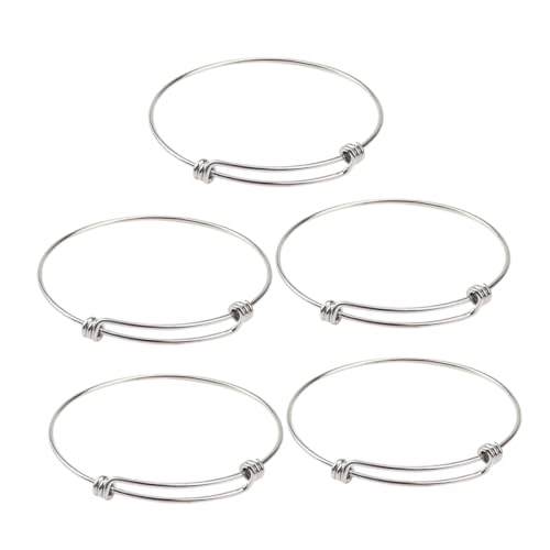 UTHCLO 5Stücke Erweiterbares Teiliges Armband Einstellbar DIY Schmuckherstellung Basis für Charms und Anhänger für Bastelprojekte von UTHCLO