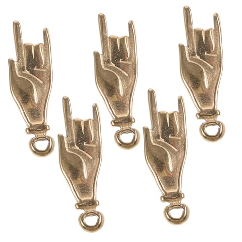 UTHCLO 5Stücke Teiliges Ohrringanhänger mit Love You Handzeichen DIY Schmuckaccessoires für Halsketten und Ohrringe für Personalisierte zu Festen von UTHCLO