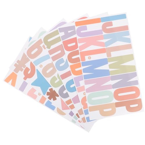 UTHCLO 6 Blätter Teiliges Buchstaben und Zahlen Sticker Selbstklebende Wasserfeste Alphabet Dekoration für Briefe Postkästen Fenster Scrapbooking Vielseitige Aufkleber für Glatte UTHCLO 6 Blätter Teiliges Buchstaben und Zahlen Sticker Selbstklebende Wasserfeste Alphabet Dekoration für Briefe Postkästen Fenster Scrapbooking Vielseitige Aufkleber für Glatte von UTHCLO