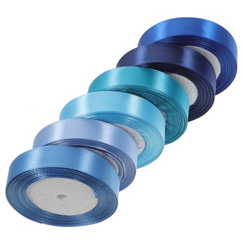 UTHCLO 6 Rollen Breites Satin Geschenkband Farbintensiv und Reißfest Vielseitig für Geschenkverpackung DIY Basteln Haar und Dekorationszubehör für Festtage und Alltag UTHCLO 6 Rollen Breites Satin Geschenkband Farbintensiv und Reißfest Vielseitig für Geschenkverpackung DIY Basteln Haar und Dekorationszubehör für Festtage und Alltag von UTHCLO