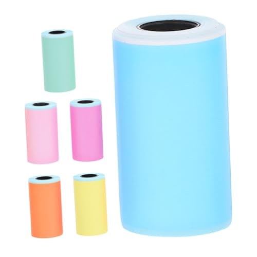 UTHCLO 6 Rollen Farbiges Thermopapier Selbstklebende Etiketten für Mini Thermodrucker Fotos Aufkleber und Beschriftung Papier für Büro und Kamera Geeignet UTHCLO 6 Rollen Farbiges Thermopapier Selbstklebende Etiketten für Mini Thermodrucker Fotos Aufkleber und Beschriftung Papier für Büro und Kamera Geeignet von UTHCLO