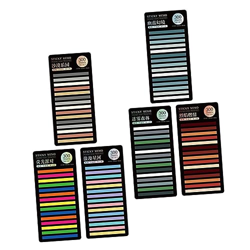 UTHCLO 6 Sätze Bunte Transparente Reading Sticky Tabs Wiederverwendbare Haftstreifen zum Markieren und Notieren Langlebige Indexstreifen für Schule Büro und Zuhause für Leser mit UTHCLO 6 Sätze Bunte Transparente Reading Sticky Tabs Wiederverwendbare Haftstreifen zum Markieren und Notieren Langlebige Indexstreifen für Schule Büro und Zuhause für Leser mit von UTHCLO