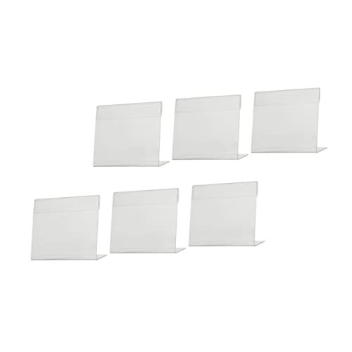 UTHCLO 6 Stück Acryl Preisschildhalter Transparent Stabil Freistehend Langlebig für Supermarkt Büro Laden Geeignet Querformat Preis Rack Schilderhalter UTHCLO 6 Stück Acryl Preisschildhalter Transparent Stabil Freistehend Langlebig für Supermarkt Büro Laden Geeignet Querformat Preis Rack Schilderhalter von UTHCLO
