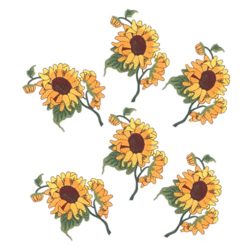 UTHCLO 6 Stück Bestickte Sonnenblumen Bügelflicken Aufnäher Blumen Patches zum Aufbügeln für Rucksäcke Jeans Jacken Kleidung DIY Dekoration UTHCLO 6 Stück Bestickte Sonnenblumen Bügelflicken Aufnäher Blumen Patches zum Aufbügeln für Rucksäcke Jeans Jacken Kleidung DIY Dekoration von UTHCLO