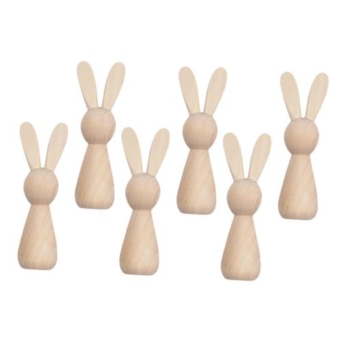UTHCLO 6 Stück DIY Holz Osterhasen Figuren Unbemalte Holzpuppen für Kreative Bastelprojekte für Ostern für Erwachsene für Tischdekoration und Kreative Gestaltung UTHCLO 6 Stück DIY Holz Osterhasen Figuren Unbemalte Holzpuppen für Kreative Bastelprojekte für Ostern für Erwachsene für Tischdekoration und Kreative Gestaltung von UTHCLO