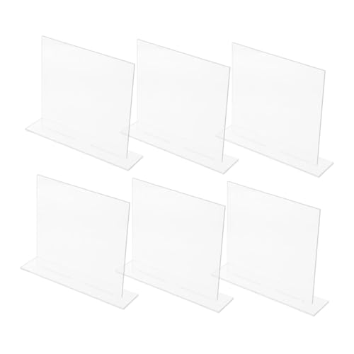 UTHCLO 6 Stück DIY Tischnummern Hochzeitstisch Zeichen aus Leere Quadratische Platzkarten für Hochzeiten Partys Restaurants Wiederverwendbare Sitzschilder von UTHCLO