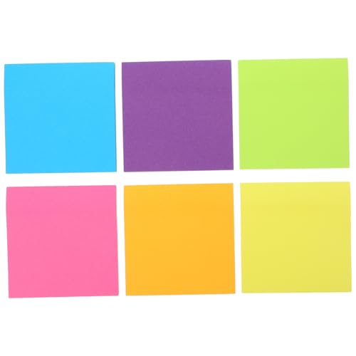 UTHCLO 6 Stück Fluoreszierende Haftnotizen Selbstklebende Bunte Notizzettel Glatte Schreibfläche für Schule Büro Zuhause Auffällige Farben für Schüler und Lehrer UTHCLO 6 Stück Fluoreszierende Haftnotizen Selbstklebende Bunte Notizzettel Glatte Schreibfläche für Schule Büro Zuhause Auffällige Farben für Schüler und Lehrer von UTHCLO