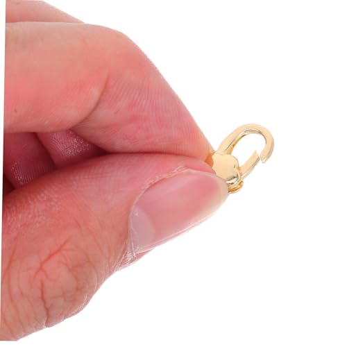UTHCLO 6 Stück Goldfarbene Blumen Lobster Verschlüsse Kupfer Schmuckverschluss für DIY Halskette Armband Anhänger Langlebig Poliert Einfach zu Bedienen Schmuckverbinder von UTHCLO