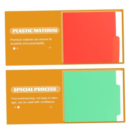 UTHCLO 6 Stück Kunststoff Aktenordner Leichter Dokumentenordner mit Trennkarten Praktischer Testpapier Organizer für Büro Schule und Zuhause Tragbare Dateiablage UTHCLO 6 Stück Kunststoff Aktenordner Leichter Dokumentenordner mit Trennkarten Praktischer Testpapier Organizer für Büro Schule und Zuhause Tragbare Dateiablage von UTHCLO