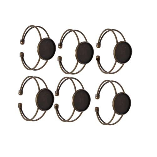 UTHCLO 6 Stück Kupfer Y Förmige Verstellbare Armband Grundlagen für DIY Schmuckherstellung Stabile Metallfassung Rostfrei Antikes Bronze Finish Vielseitig für Cabochons und Glasanhänger UTHCLO 6 Stück Kupfer Y Förmige Verstellbare Armband Grundlagen für DIY Schmuckherstellung Stabile Metallfassung Rostfrei Antikes Bronze Finish Vielseitig für Cabochons und Glasanhänger von UTHCLO