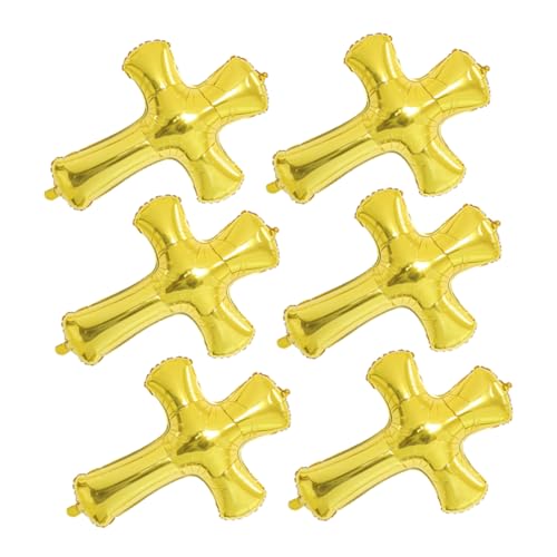 UTHCLO 6 Stück Taufballons Kreuzballon Taufe Party Ballons Inflator Erstkommunion Ballons Ballonbogen Ballongirlande Duschballons Aluminiumfolie Golden UTHCLO 6 Stück Taufballons Kreuzballon Taufe Party Ballons Inflator Erstkommunion Ballons Ballonbogen Ballongirlande Duschballons Aluminiumfolie Golden von UTHCLO