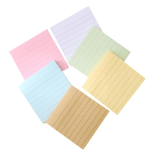 UTHCLO 6 Stück Teiliges Farbige Memo Pads mit Haftnotizen Kleine Liniert Notizblöcke Selbstklebend Tragbar für Büro Schule Zuhause Praktische Haftstreifen für Schnelle Notizen und UTHCLO 6 Stück Teiliges Farbige Memo Pads mit Haftnotizen Kleine Liniert Notizblöcke Selbstklebend Tragbar für Büro Schule Zuhause Praktische Haftstreifen für Schnelle Notizen und von UTHCLO