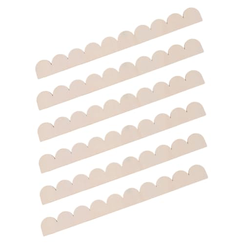 UTHCLO 6 Stück Teiliges Gewellter Unbehandelter Holzleisten Dekorative Holzleisten mit Scalloped für Diy Heimdekoration Wand Schrank und Regalkanten Einfach zu Bemalen und Gestalten UTHCLO 6 Stück Teiliges Gewellter Unbehandelter Holzleisten Dekorative Holzleisten mit Scalloped für Diy Heimdekoration Wand Schrank und Regalkanten Einfach zu Bemalen und Gestalten von UTHCLO