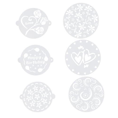 UTHCLO 6 Stück Teiliges Kreatives Backschablonen aus Kunststoff Vielseitige Torten Schablonen mit Feinen Mustern für Kuchen Mousse Cupcakes und Kaffeeverzierung Einfache Anwendung UTHCLO 6 Stück Teiliges Kreatives Backschablonen aus Kunststoff Vielseitige Torten Schablonen mit Feinen Mustern für Kuchen Mousse Cupcakes und Kaffeeverzierung Einfache Anwendung von UTHCLO