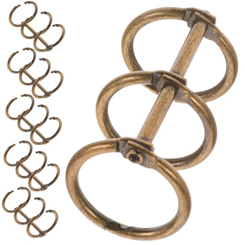 UTHCLO 6 Stück Teiliges Metall Ringordner Clips Ring Binder Verschlussklammern aus Robuster Legierung Glatte Oberfläche Flexibel für Lose für Büro und Scrapbook Organizer UTHCLO 6 Stück Teiliges Metall Ringordner Clips Ring Binder Verschlussklammern aus Robuster Legierung Glatte Oberfläche Flexibel für Lose für Büro und Scrapbook Organizer von UTHCLO