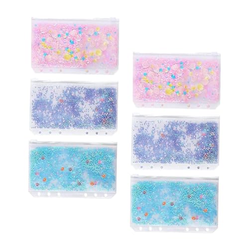 UTHCLO 6 Stück Teiliges PVC Binder Taschen Transparente Reißverschlusstaschen Langlebige Dokumententaschen Lochung für Organizer Planer und Kreative Aufbewahrung UTHCLO 6 Stück Teiliges PVC Binder Taschen Transparente Reißverschlusstaschen Langlebige Dokumententaschen Lochung für Organizer Planer und Kreative Aufbewahrung von UTHCLO