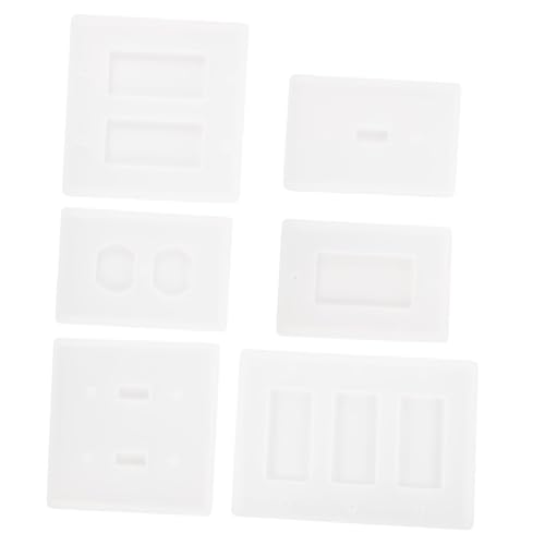 UTHCLO 6 Stück Teiliges Silikonform für Steckdosenpaneele Langlebige DIY Tropfen Gießform Kreative Dekorative Bastelvorlage für Schmuck und Wohnaccessoires UTHCLO 6 Stück Teiliges Silikonform für Steckdosenpaneele Langlebige DIY Tropfen Gießform Kreative Dekorative Bastelvorlage für Schmuck und Wohnaccessoires von UTHCLO